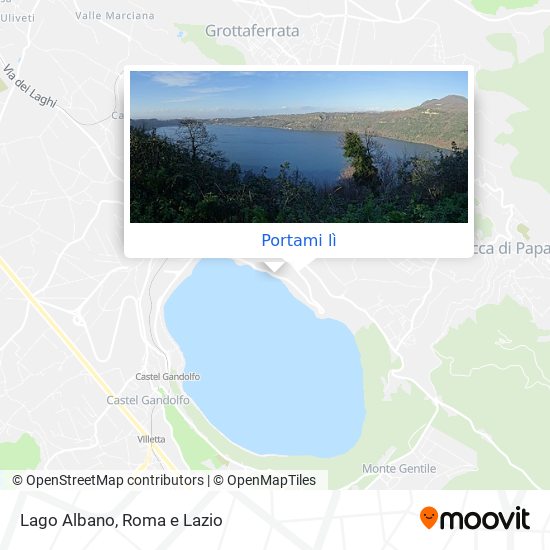 Mappa Lago Albano