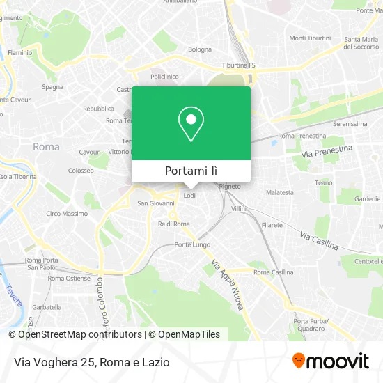 Mappa Via Voghera 25