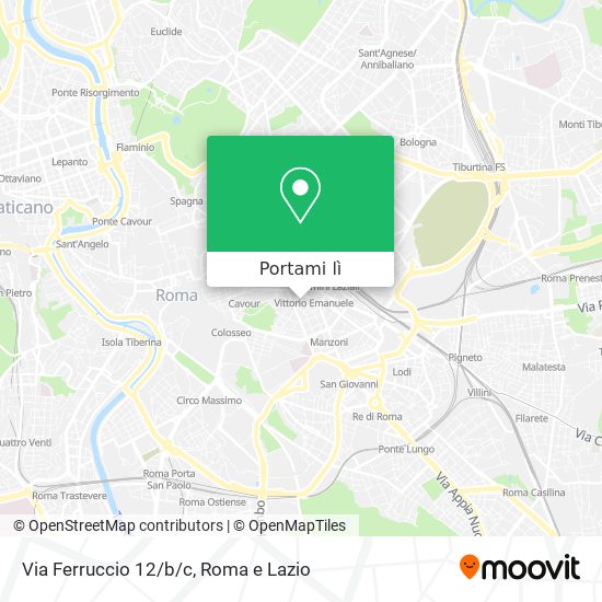 Mappa Via Ferruccio 12/b/c