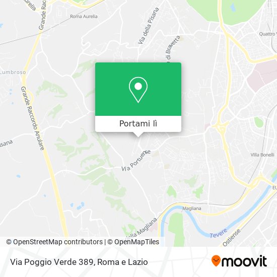 Mappa Via Poggio Verde 389