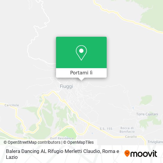 Mappa Balera Dancing AL Rifugio Merletti Claudio