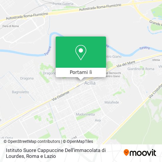 Mappa Istituto Suore Cappuccine Dell'immacolata di Lourdes