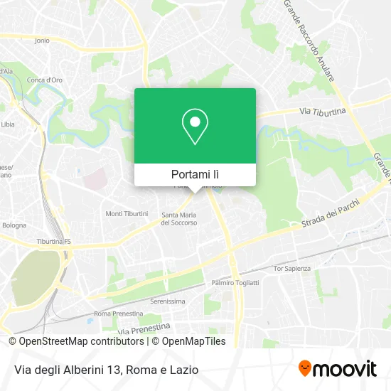 Mappa Via degli Alberini 13