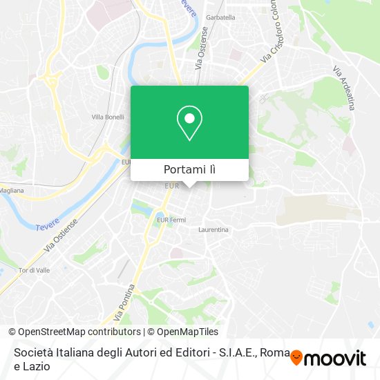 Mappa Società Italiana degli Autori ed Editori - S.I.A.E.