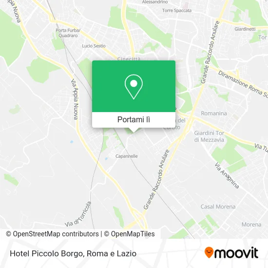 Mappa Hotel Piccolo Borgo