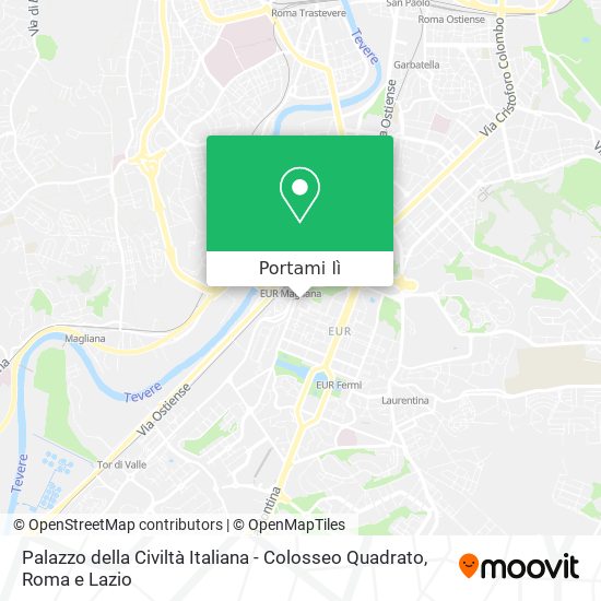 Mappa Palazzo della Civiltà Italiana - Colosseo Quadrato