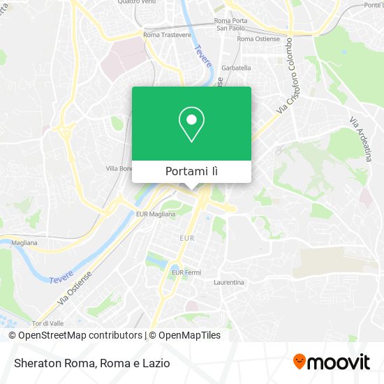Mappa Sheraton Roma