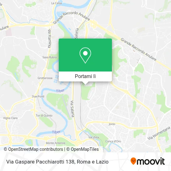 Mappa Via Gaspare Pacchiarotti 138