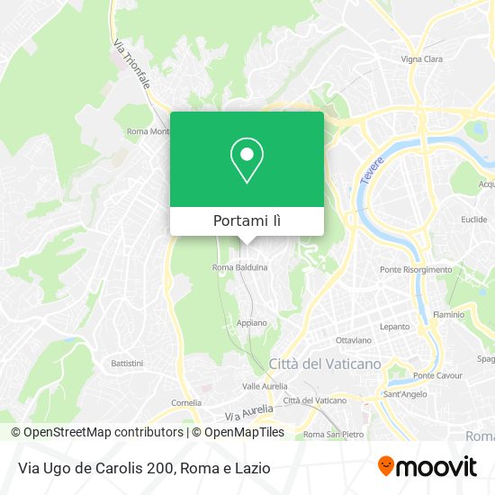 Mappa Via Ugo de Carolis 200