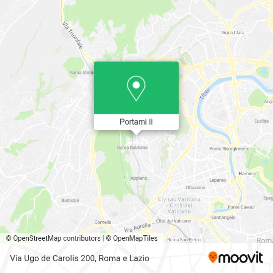 Mappa Via Ugo de Carolis 200