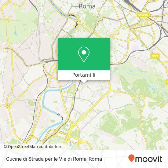 Mappa Cucine di Strada per le Vie di Roma