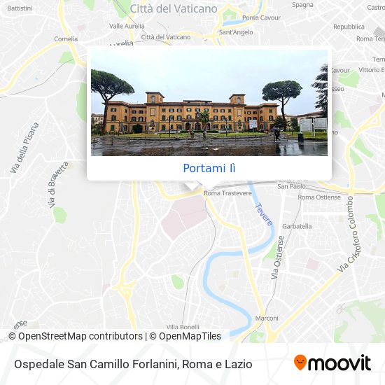 Mappa Ospedale San Camillo Forlanini