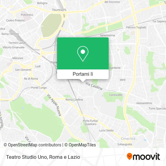 Mappa Teatro Studio Uno