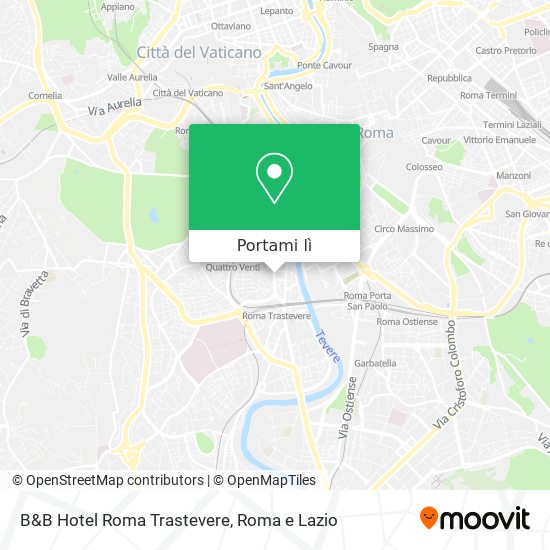 Mappa B&B Hotel Roma Trastevere