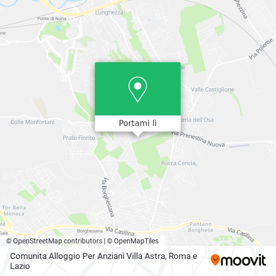 Mappa Comunita Alloggio Per Anziani Villa Astra