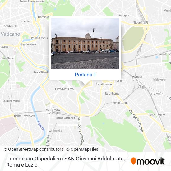 Mappa Complesso Ospedaliero SAN Giovanni Addolorata