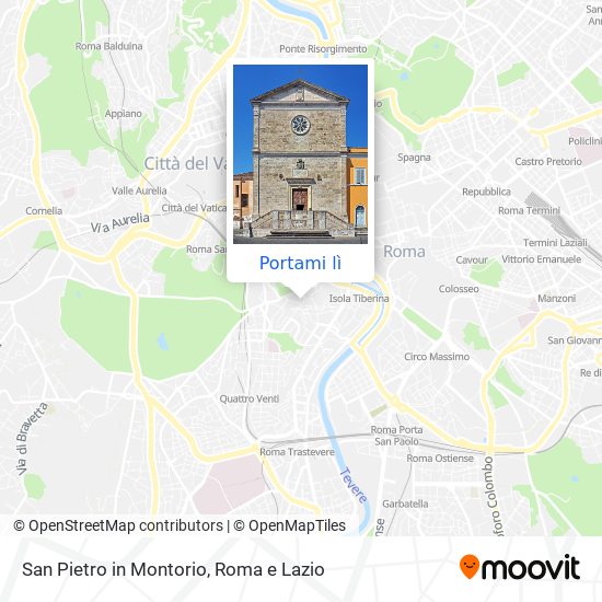 Mappa San Pietro in Montorio