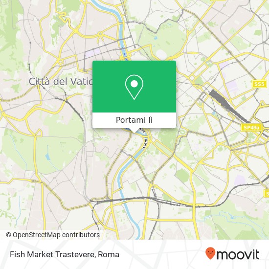 Mappa Fish Market Trastevere