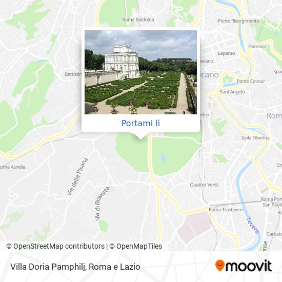 Mappa Villa Doria Pamphilj