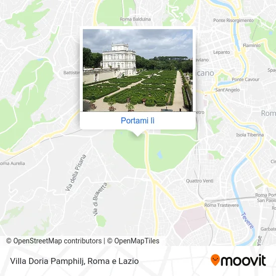 Mappa Villa Doria Pamphilj