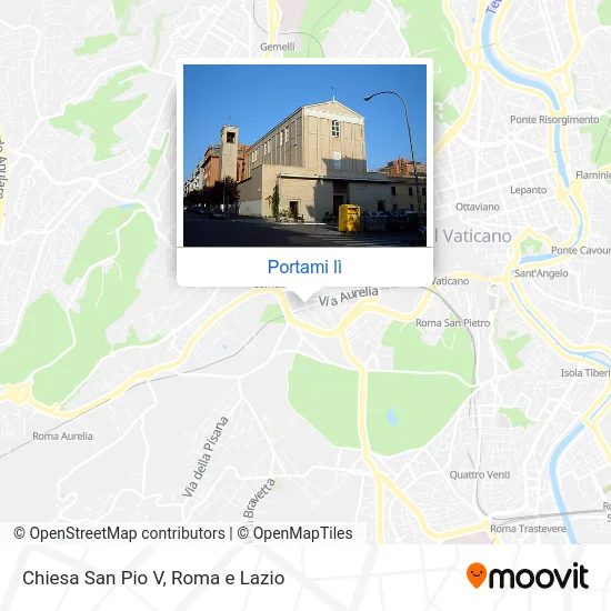 Mappa Chiesa San Pio V