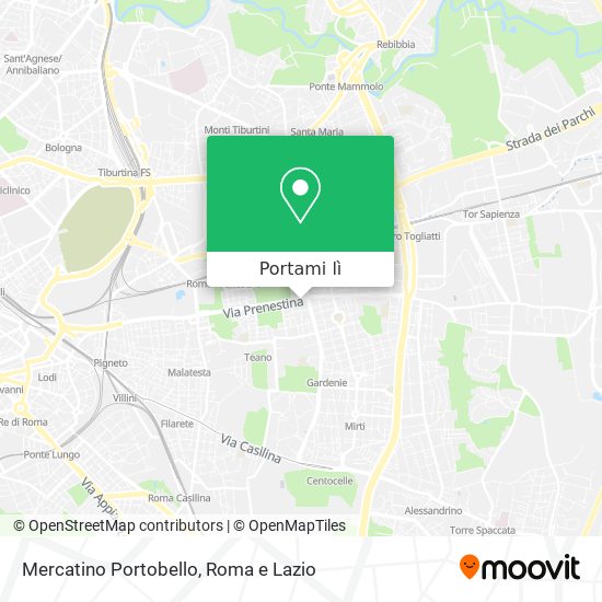 Mappa Mercatino Portobello