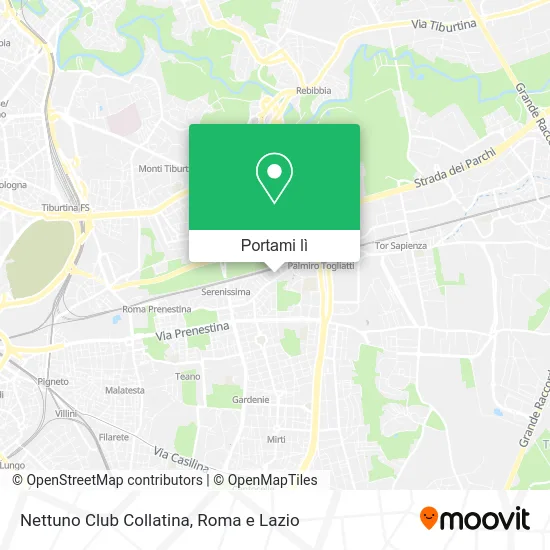 Mappa Nettuno Club Collatina