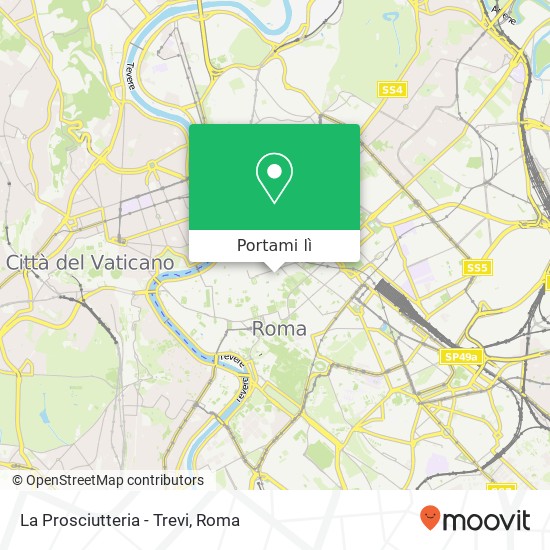 Mappa La Prosciutteria - Trevi