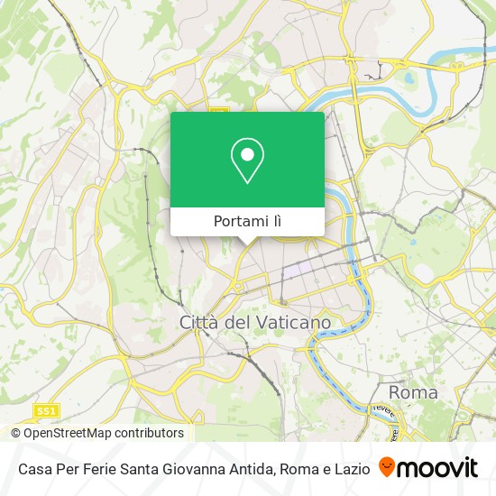 Mappa Casa Per Ferie Santa Giovanna Antida