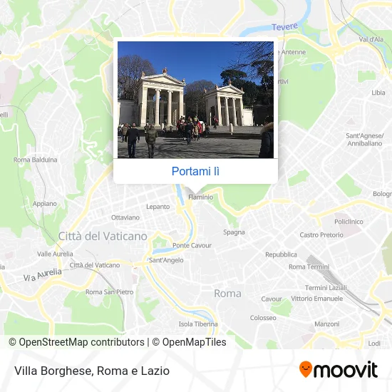 Mappa Villa Borghese