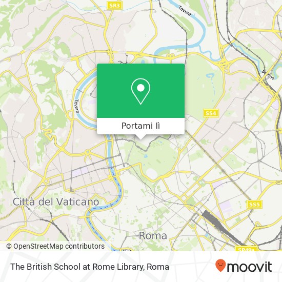 Mappa The British School at Rome Library