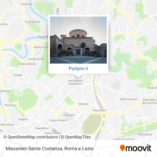 Mappa Mausoleo Santa Costanza