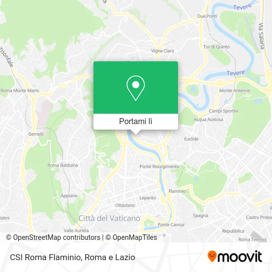 Mappa CSI Roma Flaminio