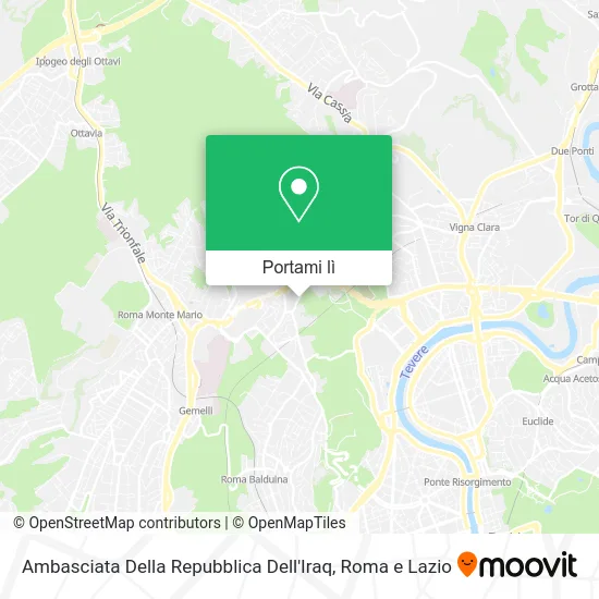 Mappa Ambasciata Della Repubblica Dell'Iraq