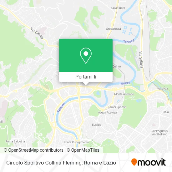 Mappa Circolo Sportivo Collina Fleming