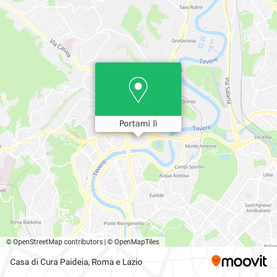 Mappa Casa di Cura Paideia