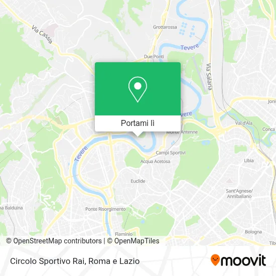 Mappa Circolo Sportivo Rai