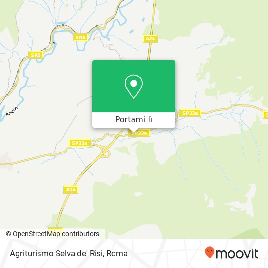 Mappa Agriturismo Selva de' Risi