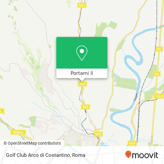 Mappa Golf Club Arco di Costantino