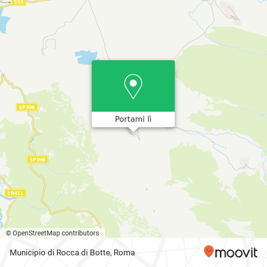 Mappa Municipio di Rocca di Botte