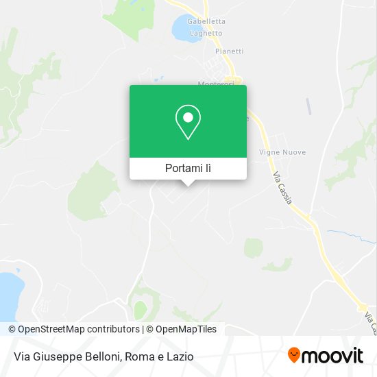 Mappa Via Giuseppe Belloni