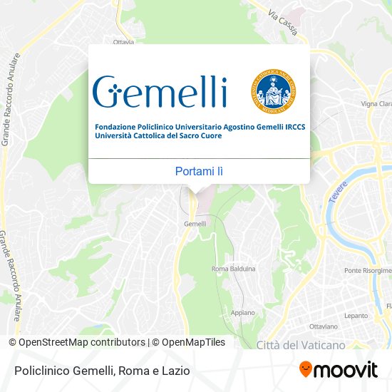 Mappa Policlinico Gemelli