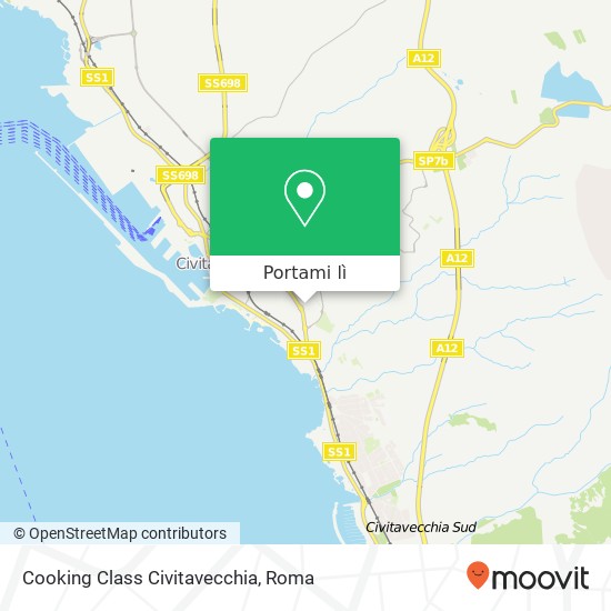 Mappa Cooking Class Civitavecchia