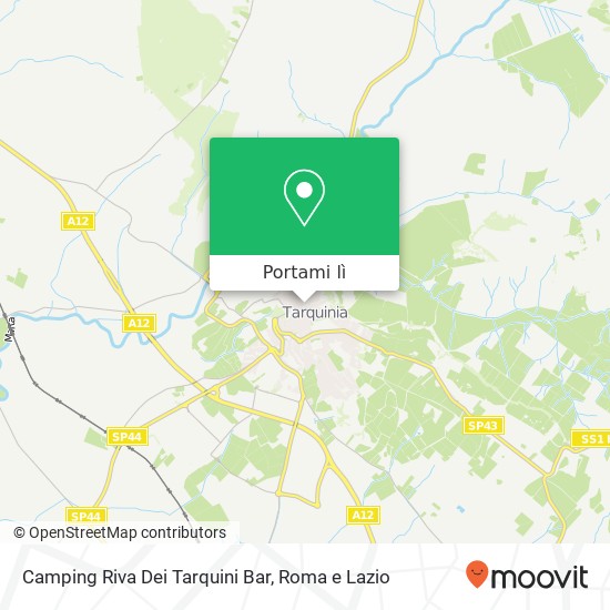 Mappa Camping Riva Dei Tarquini Bar