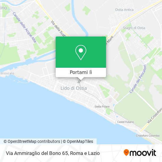 Mappa Via Ammiraglio del Bono 65