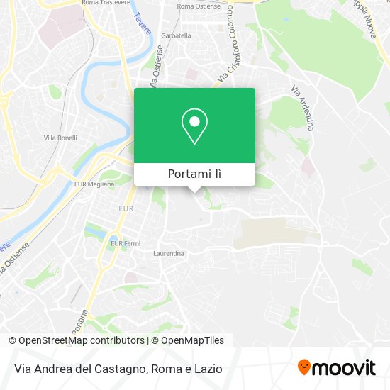Mappa Via Andrea del Castagno