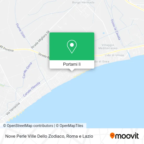 Mappa Nove Perle Ville Dello Zodiaco