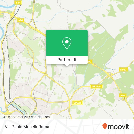 Mappa Via Paolo Monelli