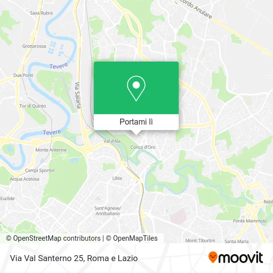 Mappa Via Val Santerno 25