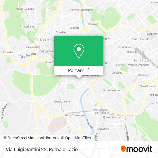 Mappa Via Luigi Santini 22